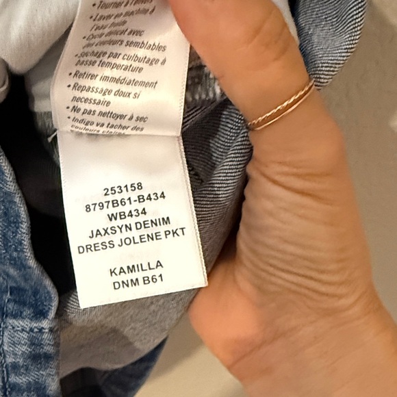 PAIGE Jaxsyn Blue Denim Mini Dress with cap sleeve EUC size 10 - Picture 7 of 11